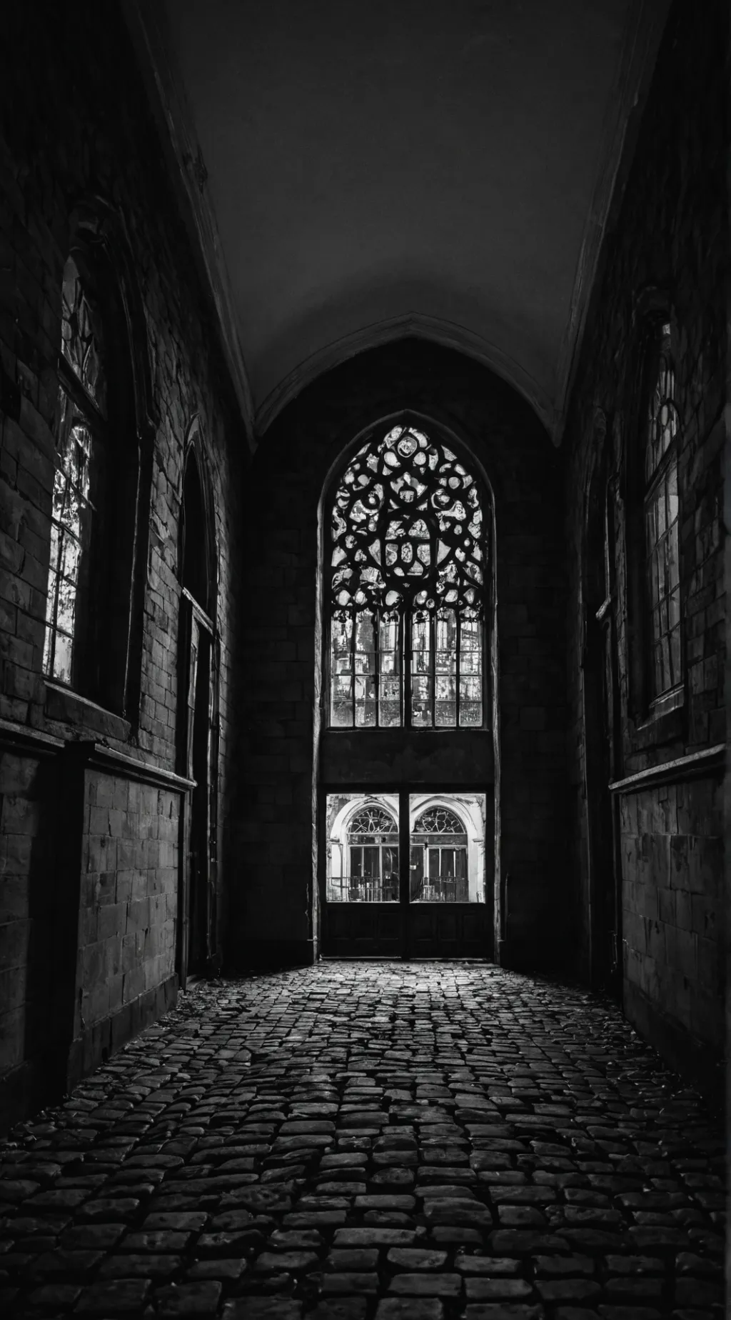 ai character: Haunted school background