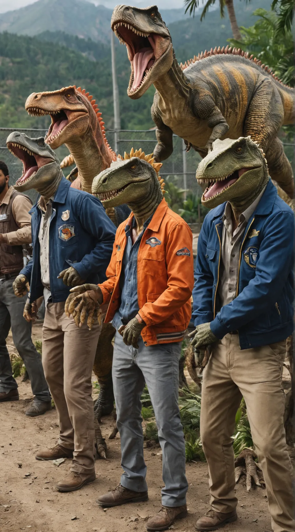 ai character: allosaurus gang  background