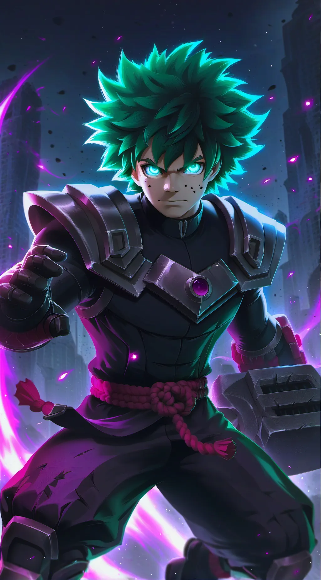 ai character: Deku background