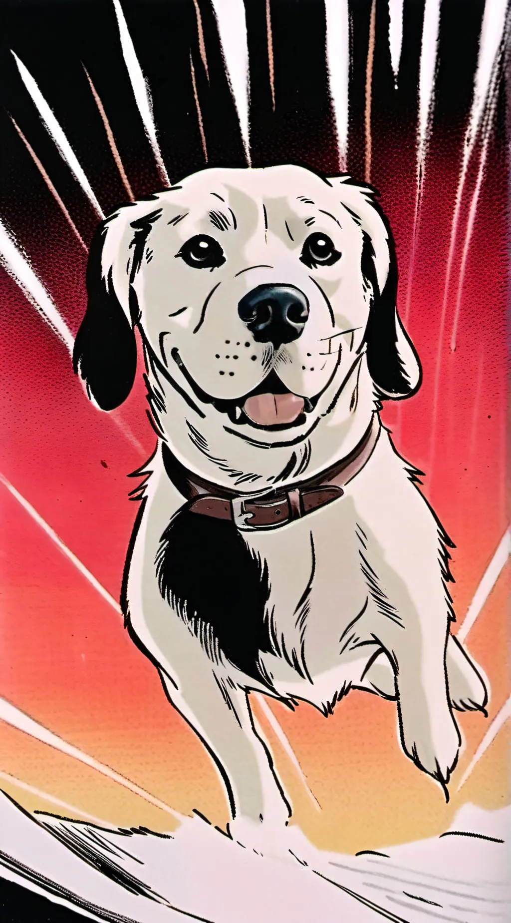 ai character: dog background