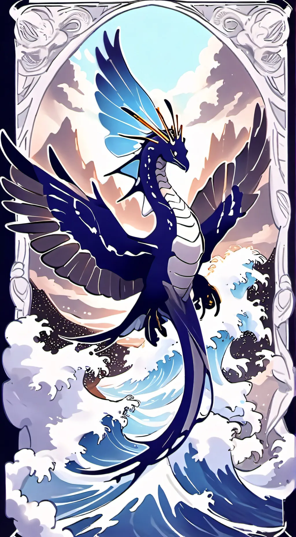 ai character: Queen Coral background