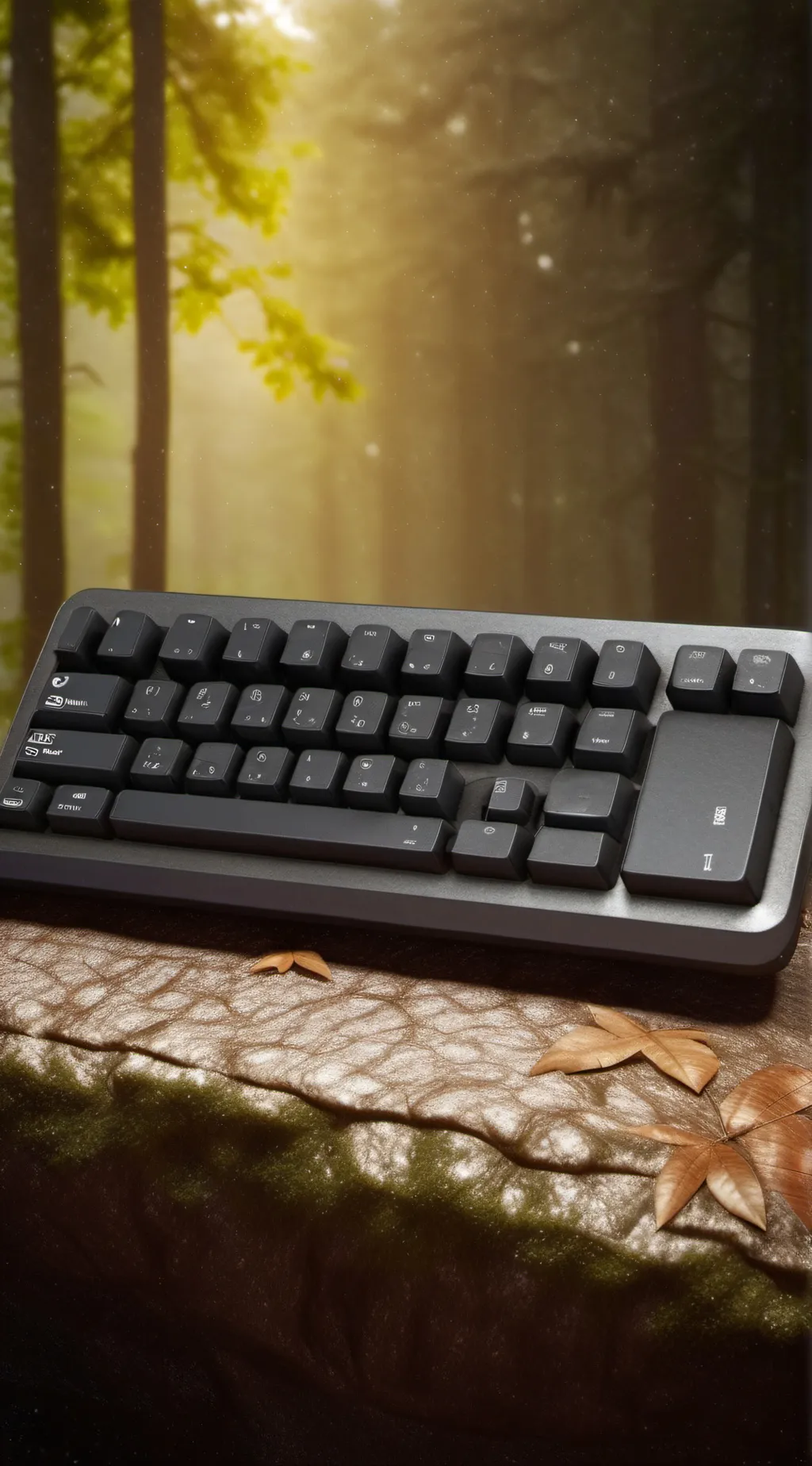 ai character: keyboard background