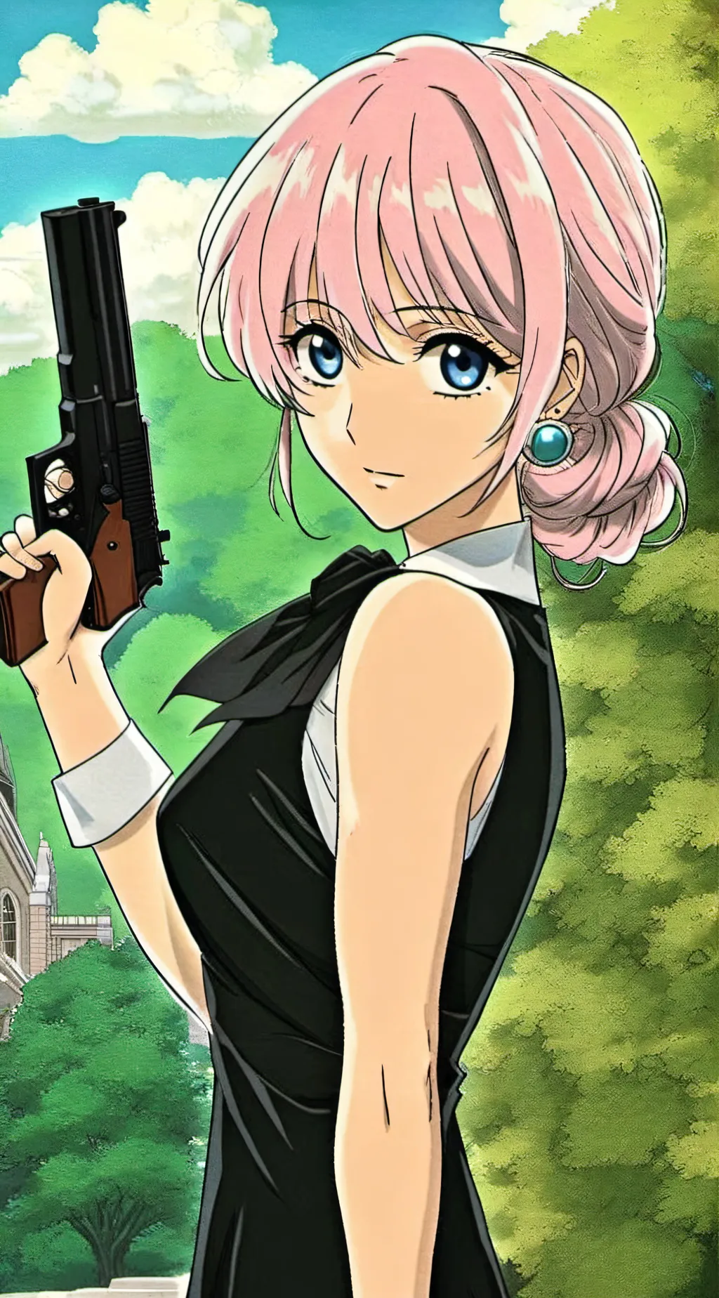 ai character: Kat miss kitty  background