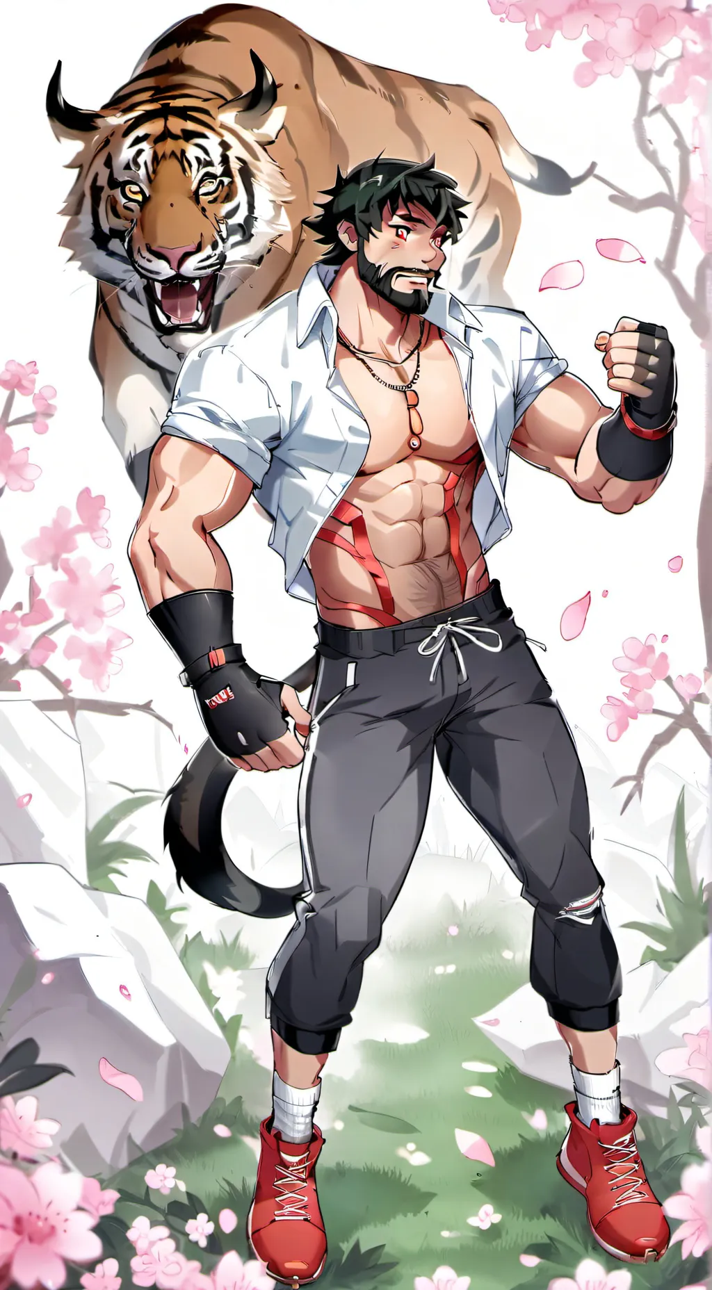 ai character: Leo and Luke  background