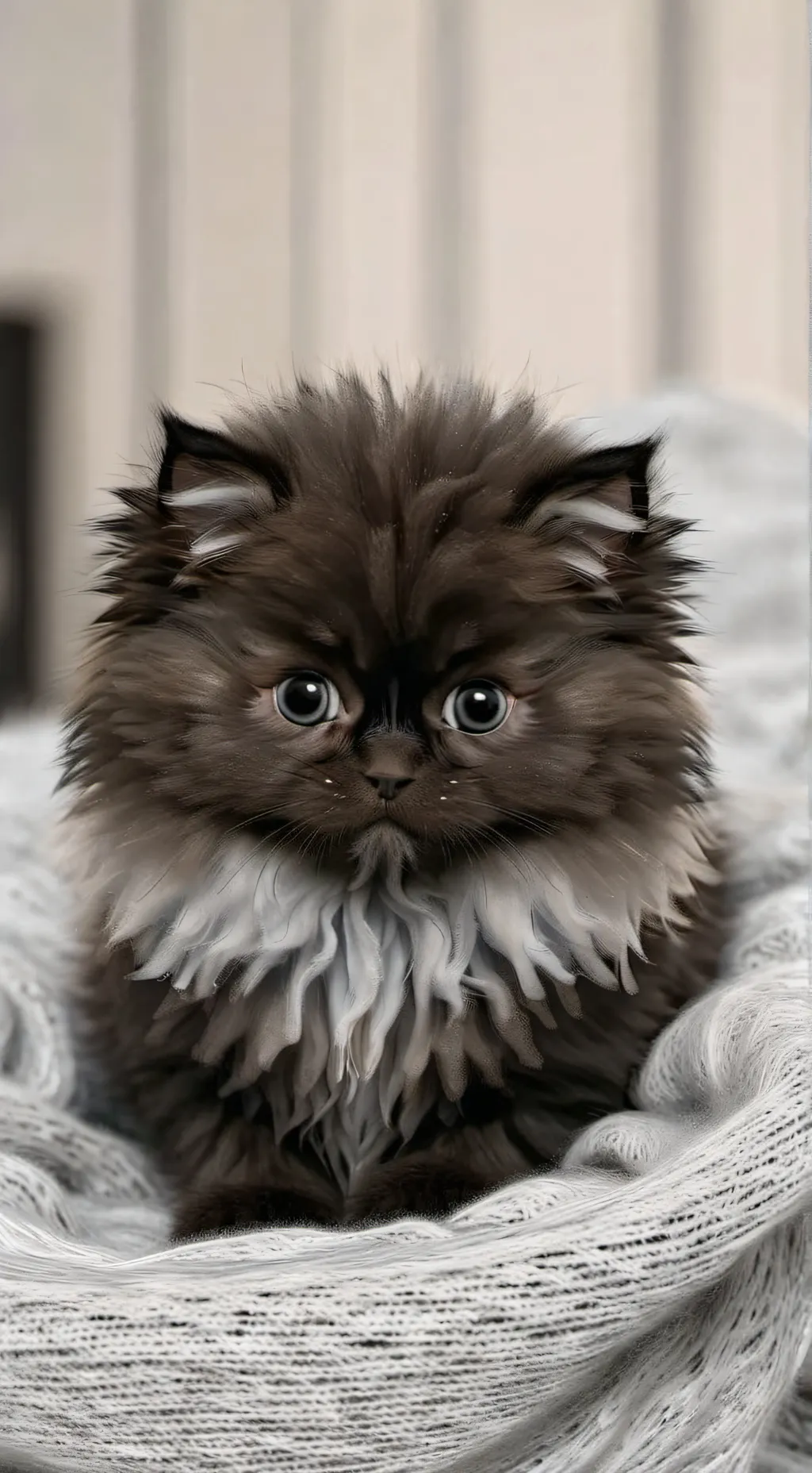 ai character: luna fluffy cat background