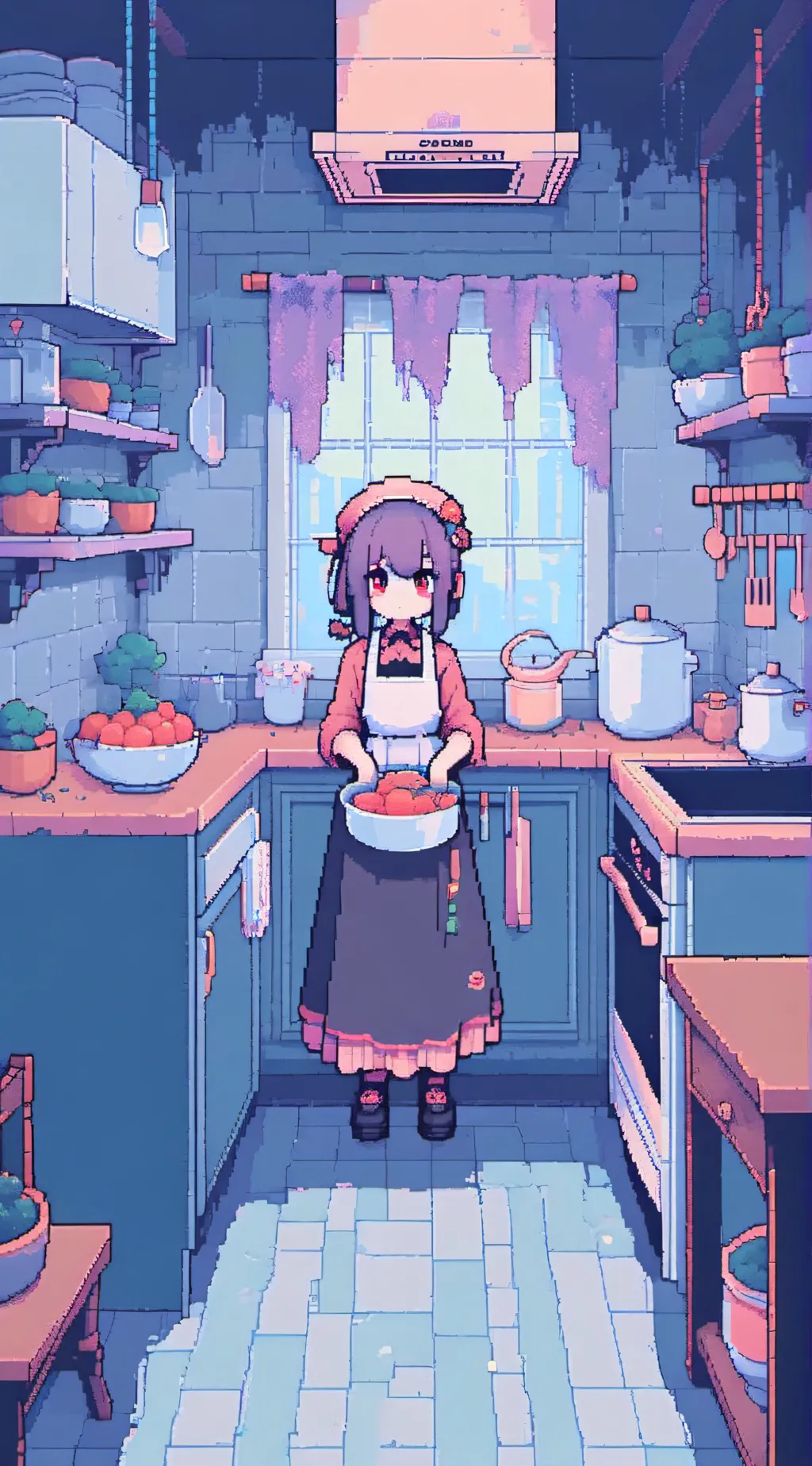 ai character: malevolent kitchen background
