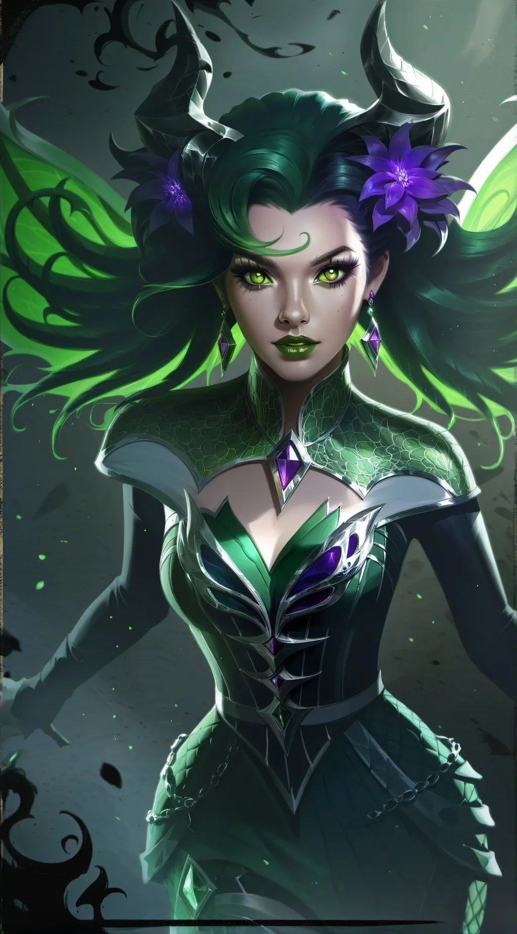 ai character: Medusa background