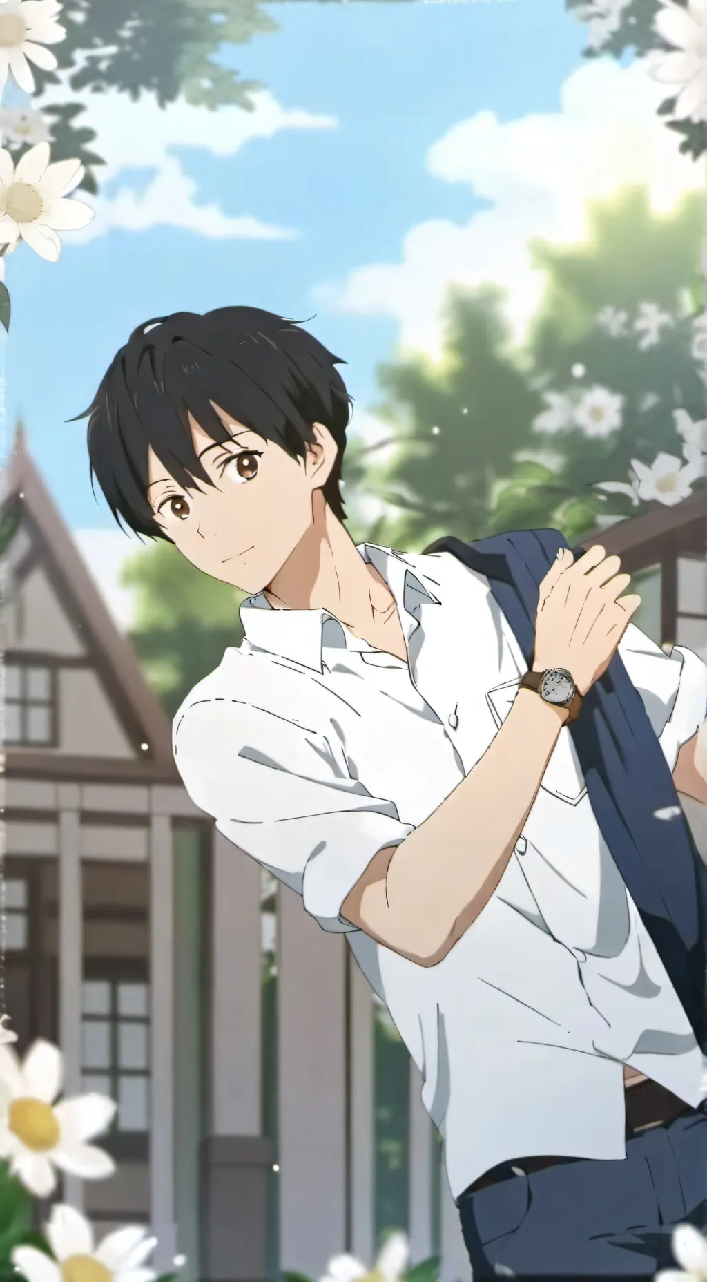 ai character: Kuro  background