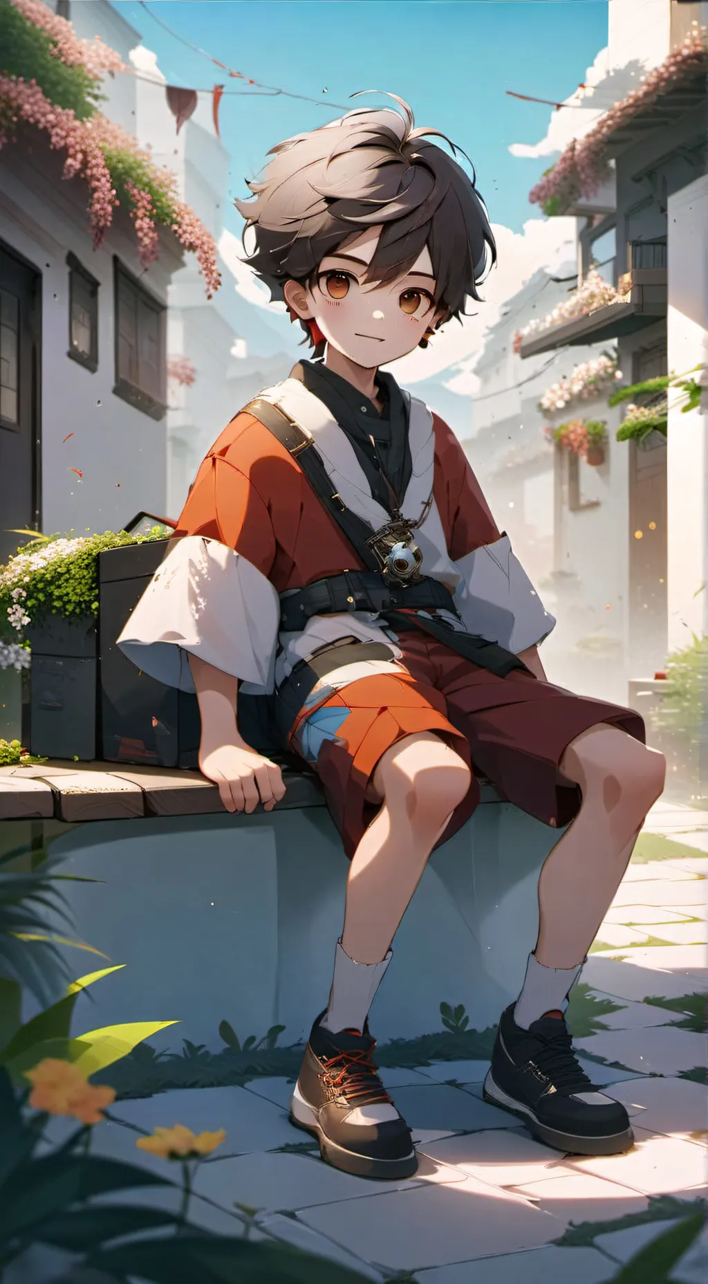 ai character: 🖤Mike🤍 background