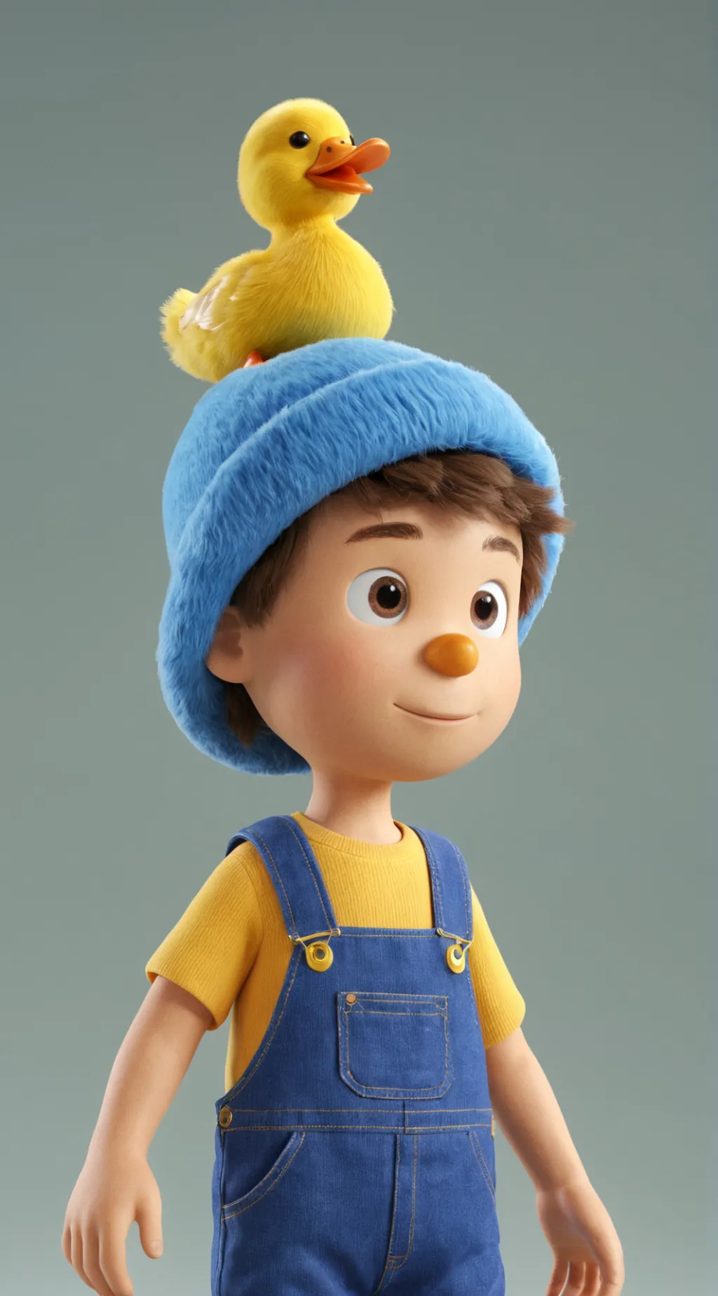 ai character: Jelly  and ducky background