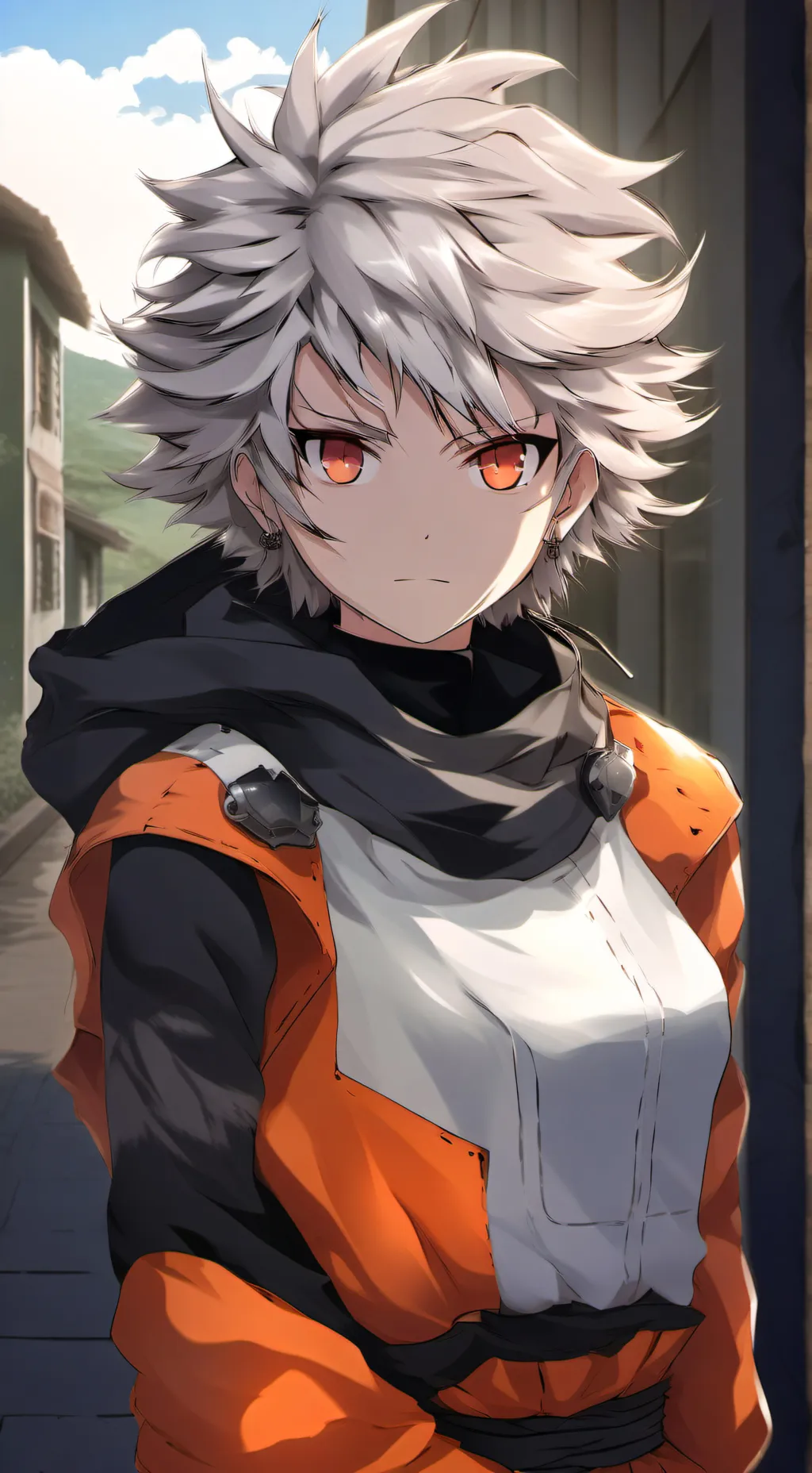 ai character: Halloween Bakugou background