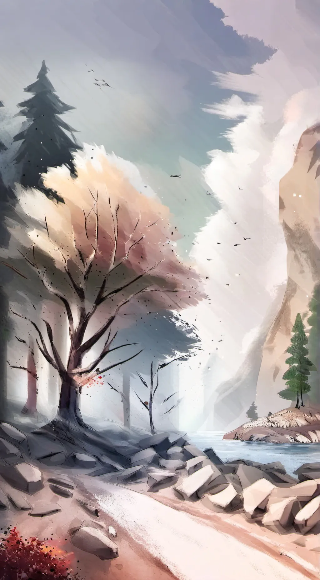 ai character: blue light or smth background