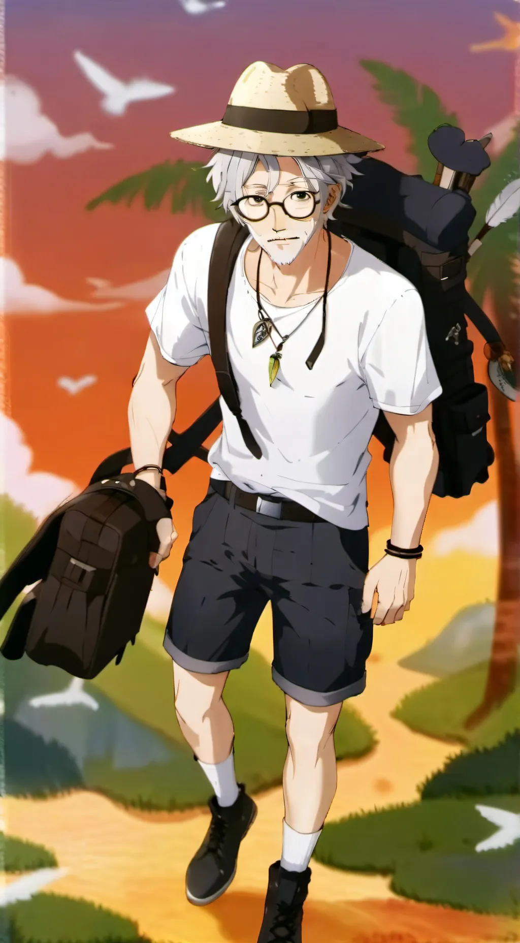 ai character: Albert Ichiro  background