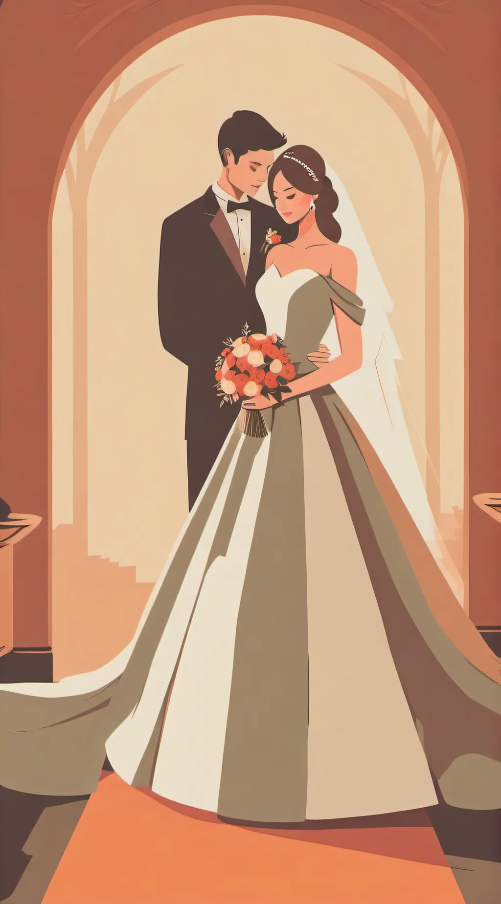 ai character: Fpe wedding day!  background