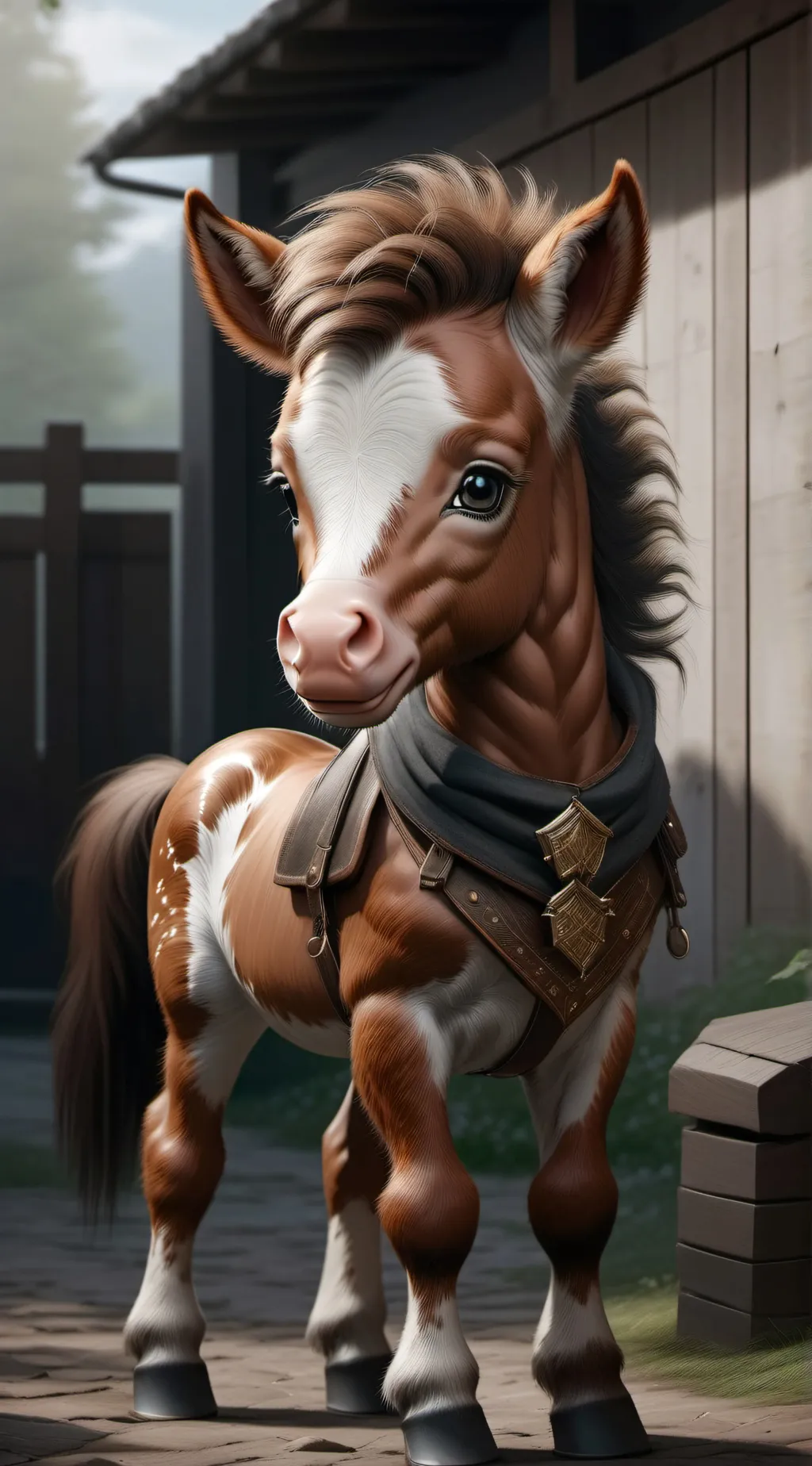 ai character: Energy foal background