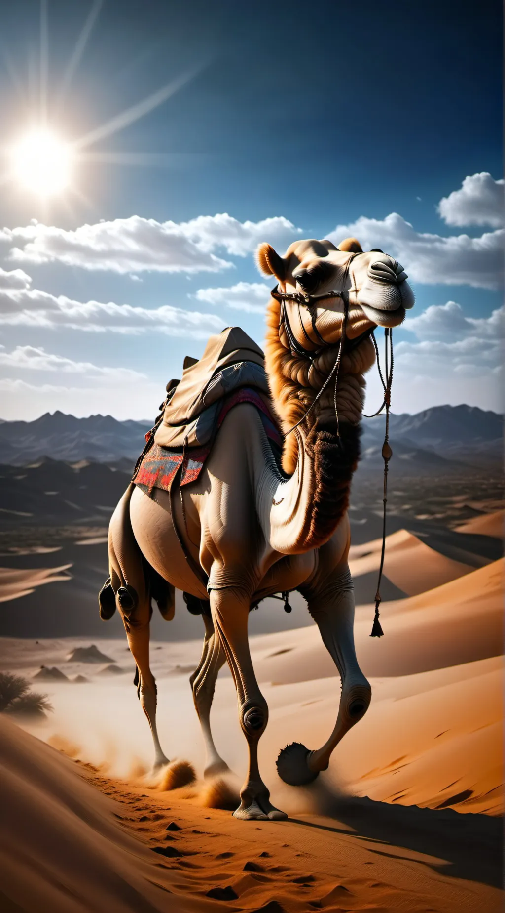 ai character: Zara the Camel Whi background