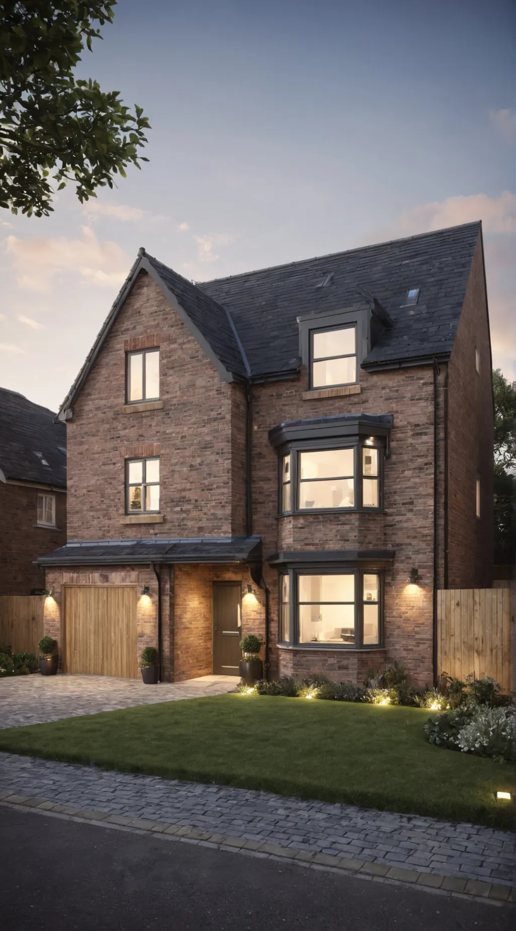 ai character: Family new house background