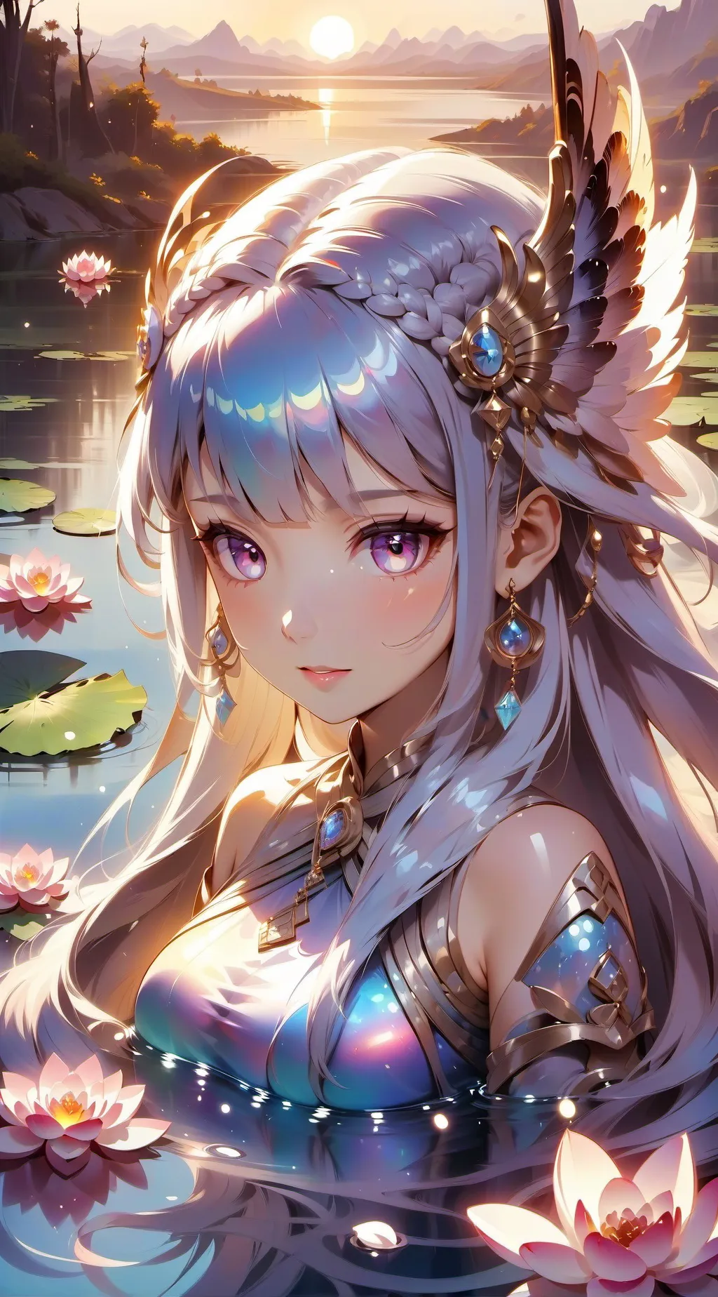 ai character: lake queen background