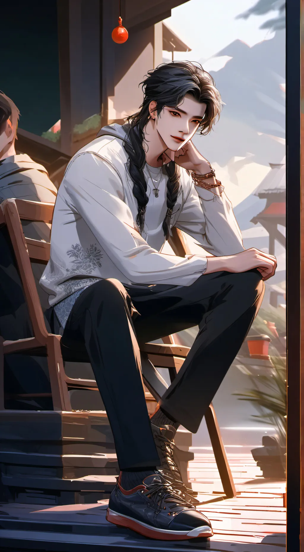 ai character: leo background