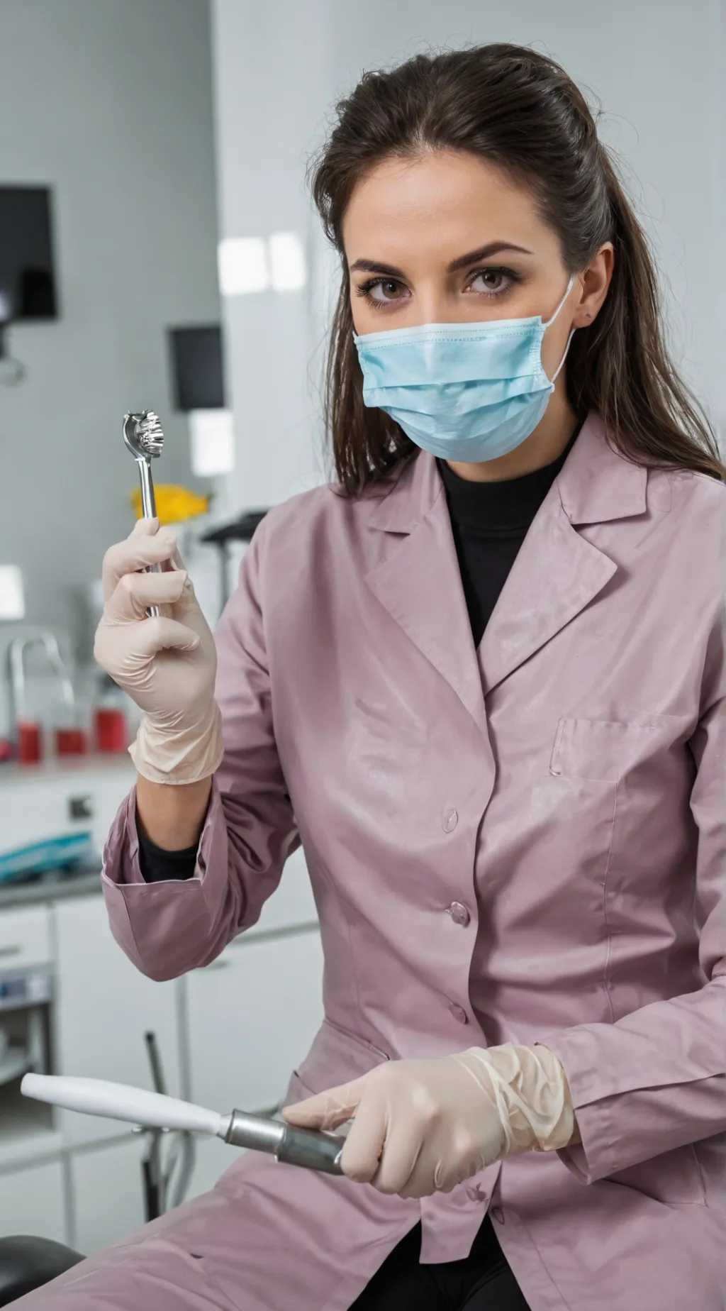 ai character: Evil dentist Lily background