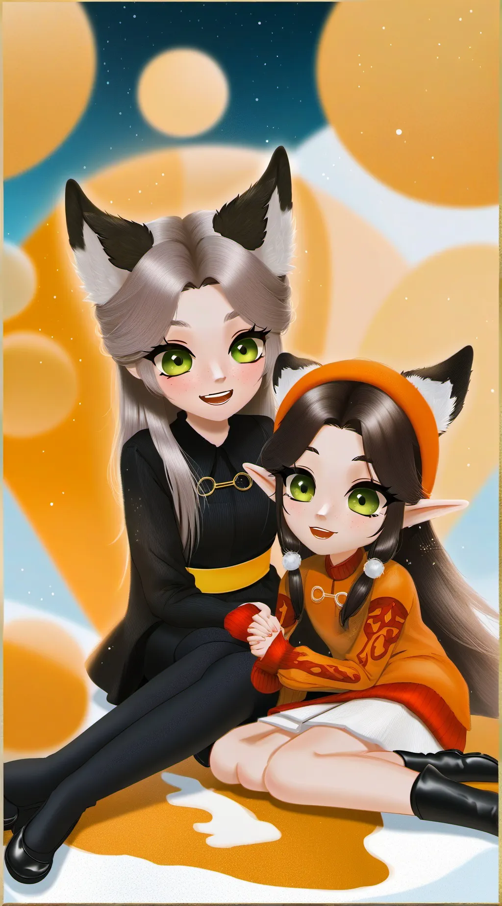 ai character: Sofiia and mmm background