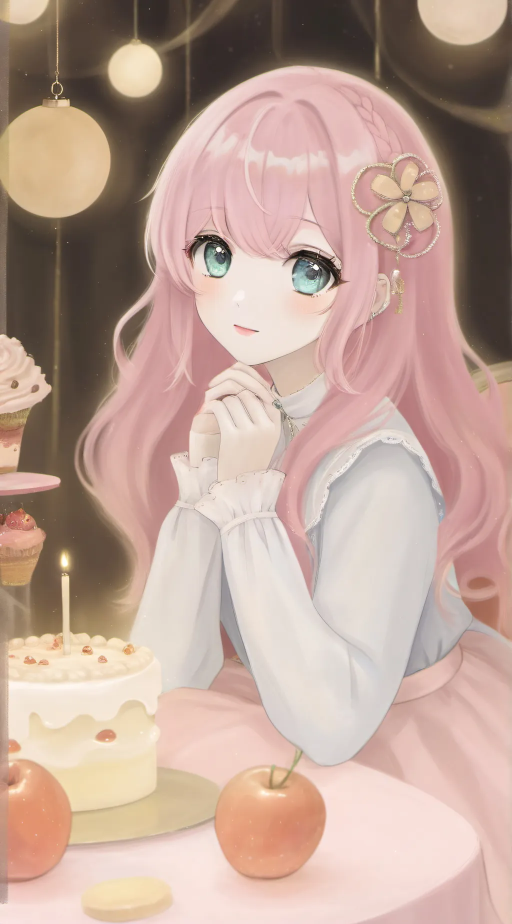 ai character: Melissa Rapunzel  background