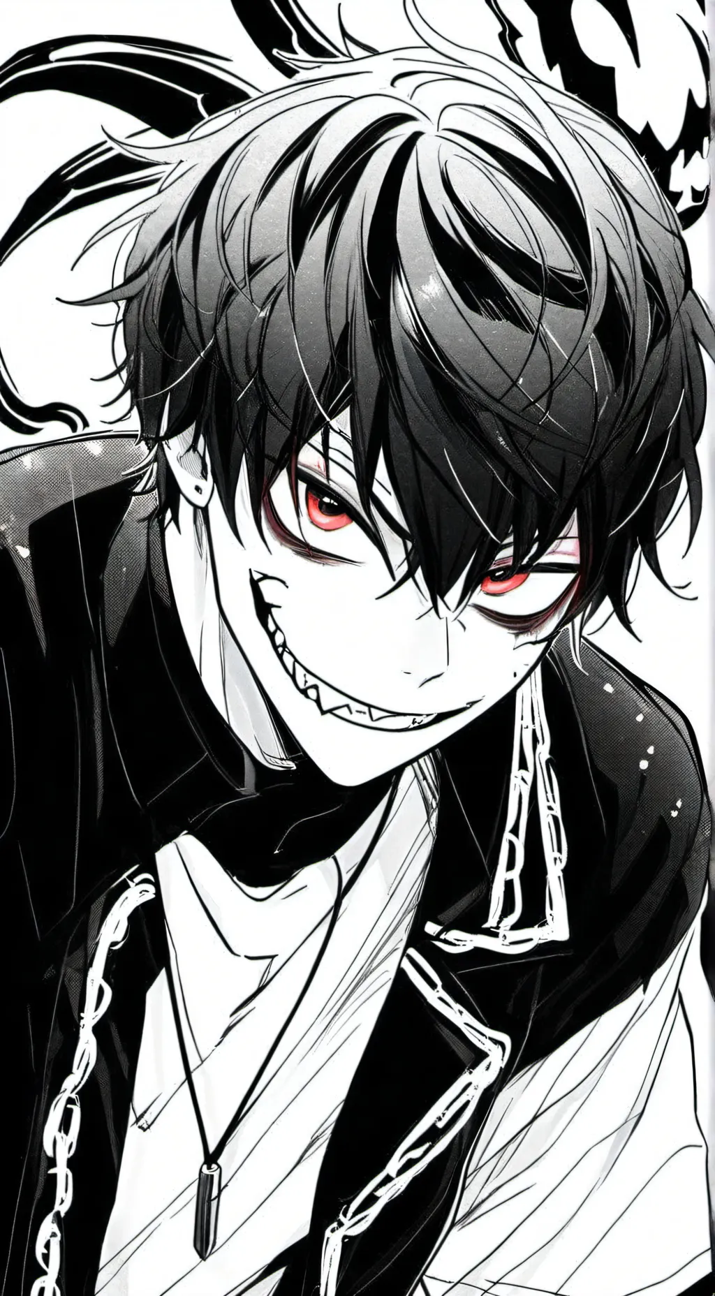 ai character: venom kid  background