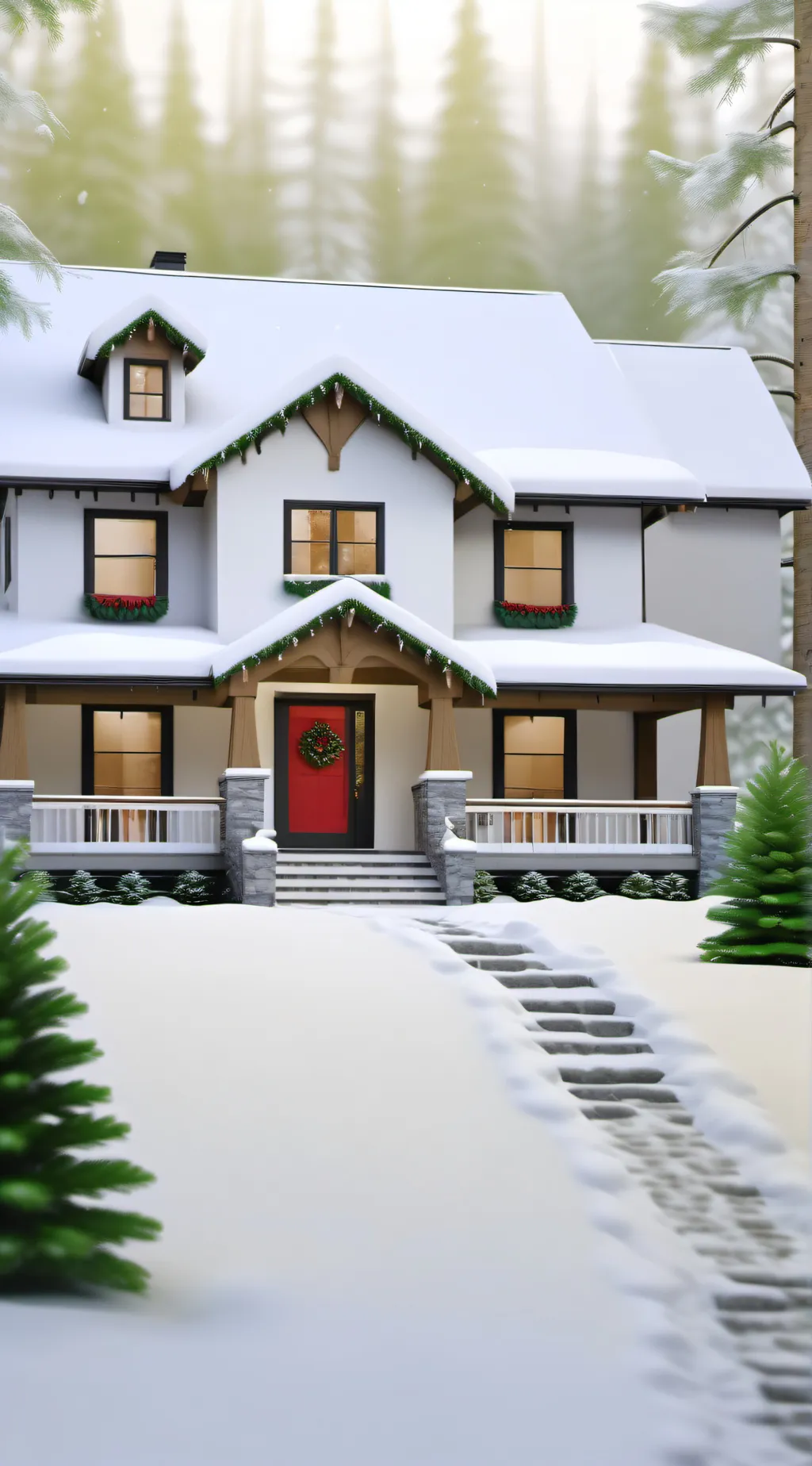 ai character: COD CHRISTMAS background