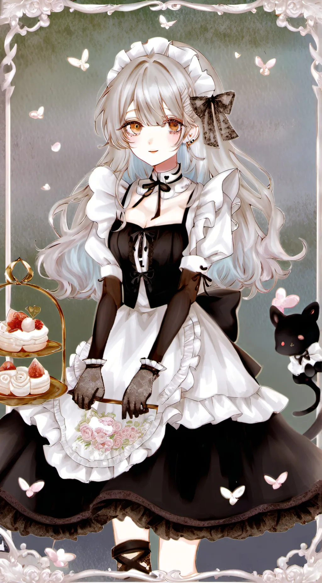 ai character: Chocolate background