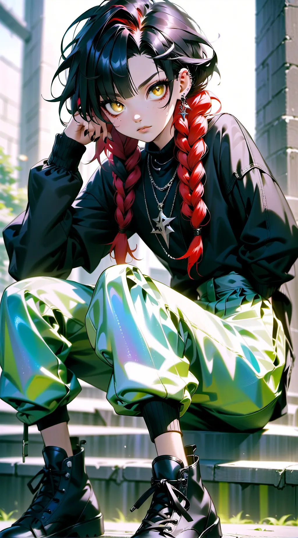 ai character: Amber Bones background