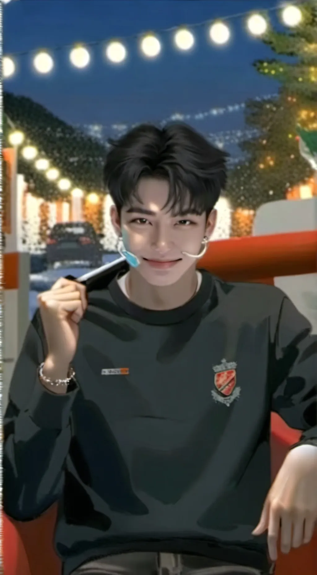 ai character: Justine  background