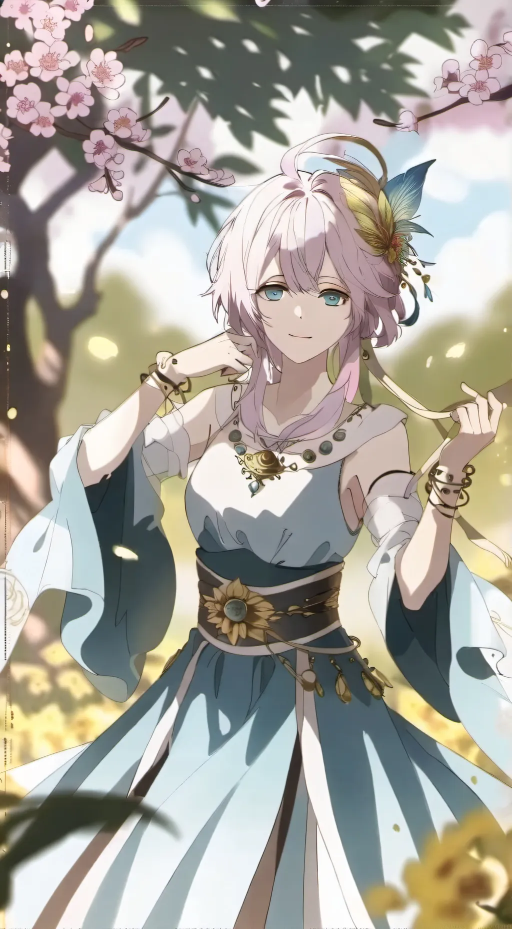 ai character: Rose De BlackPink background