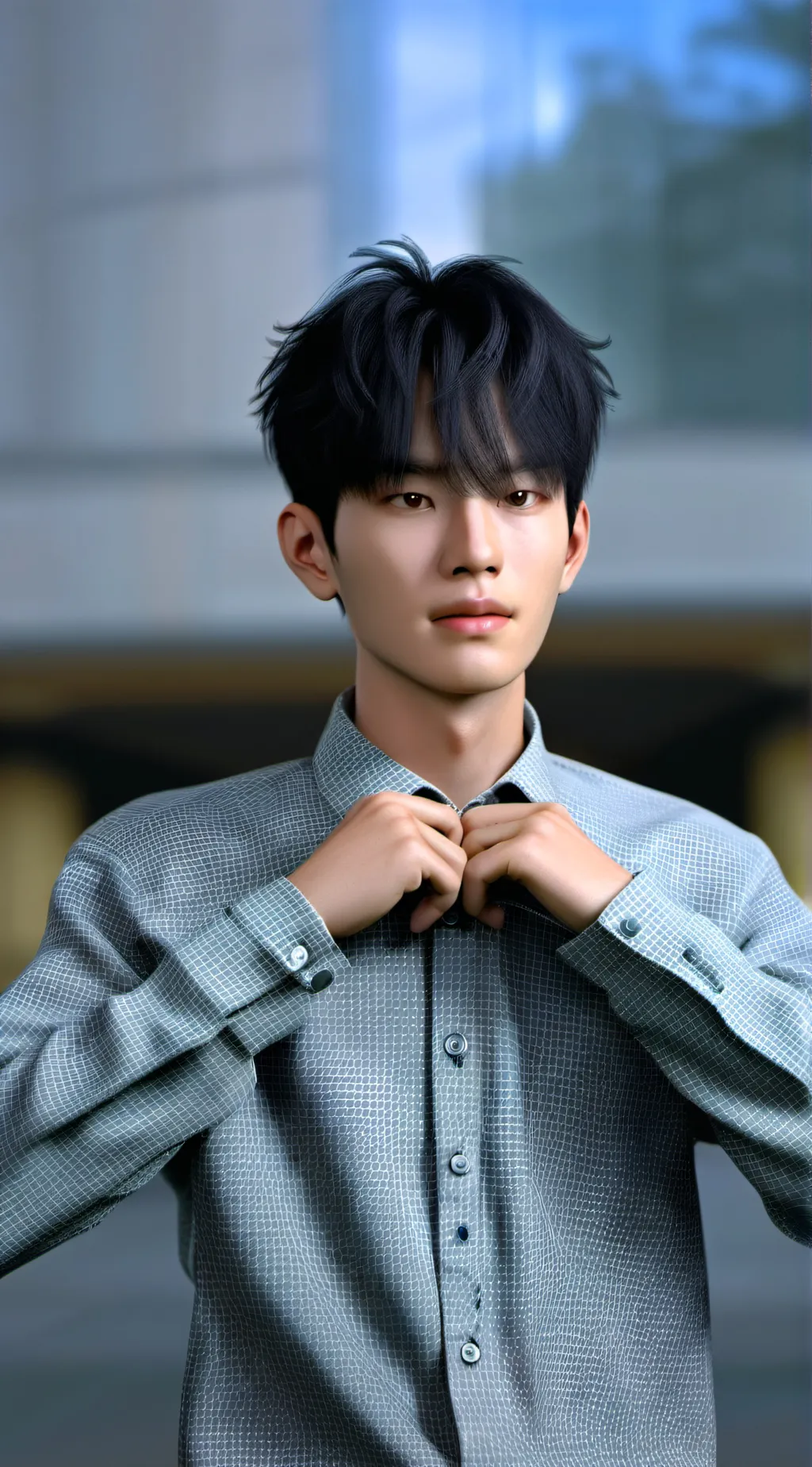 ai character: KANG SOYIEN  background