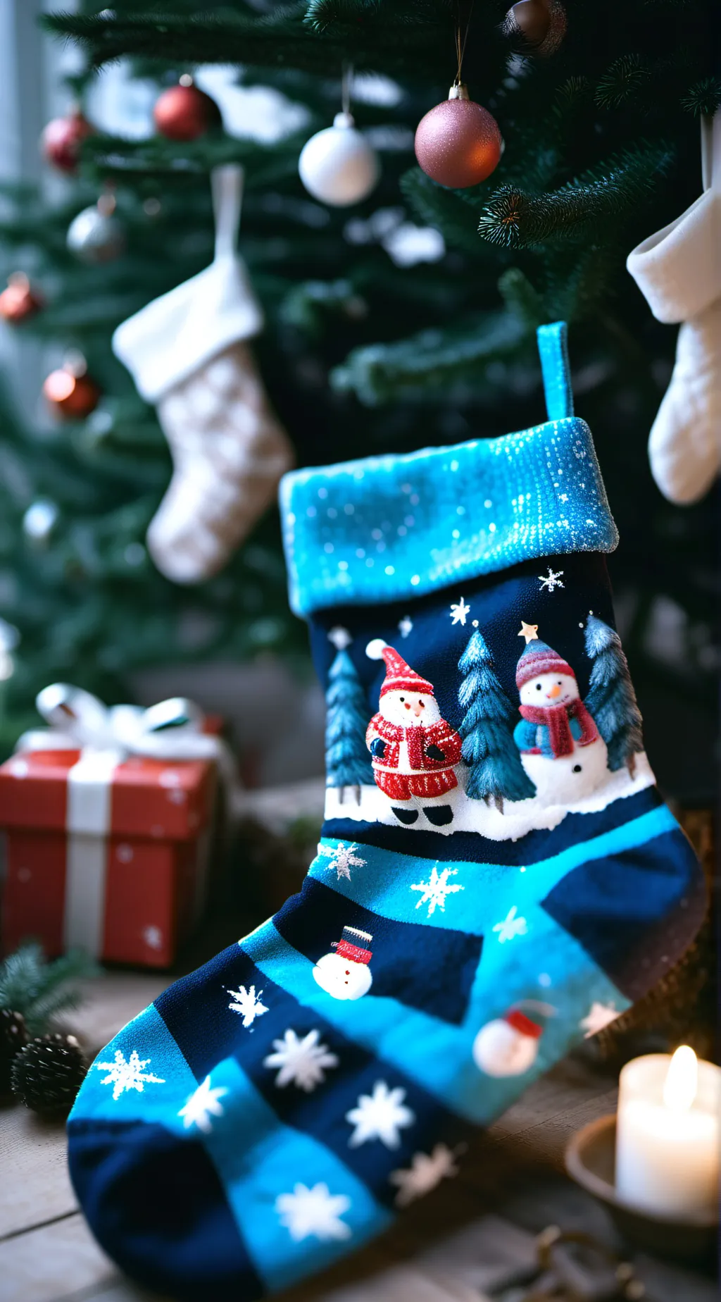 ai character: Stocking background