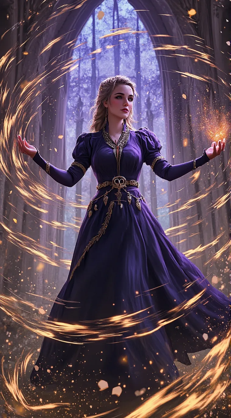 ai character: Magic school background