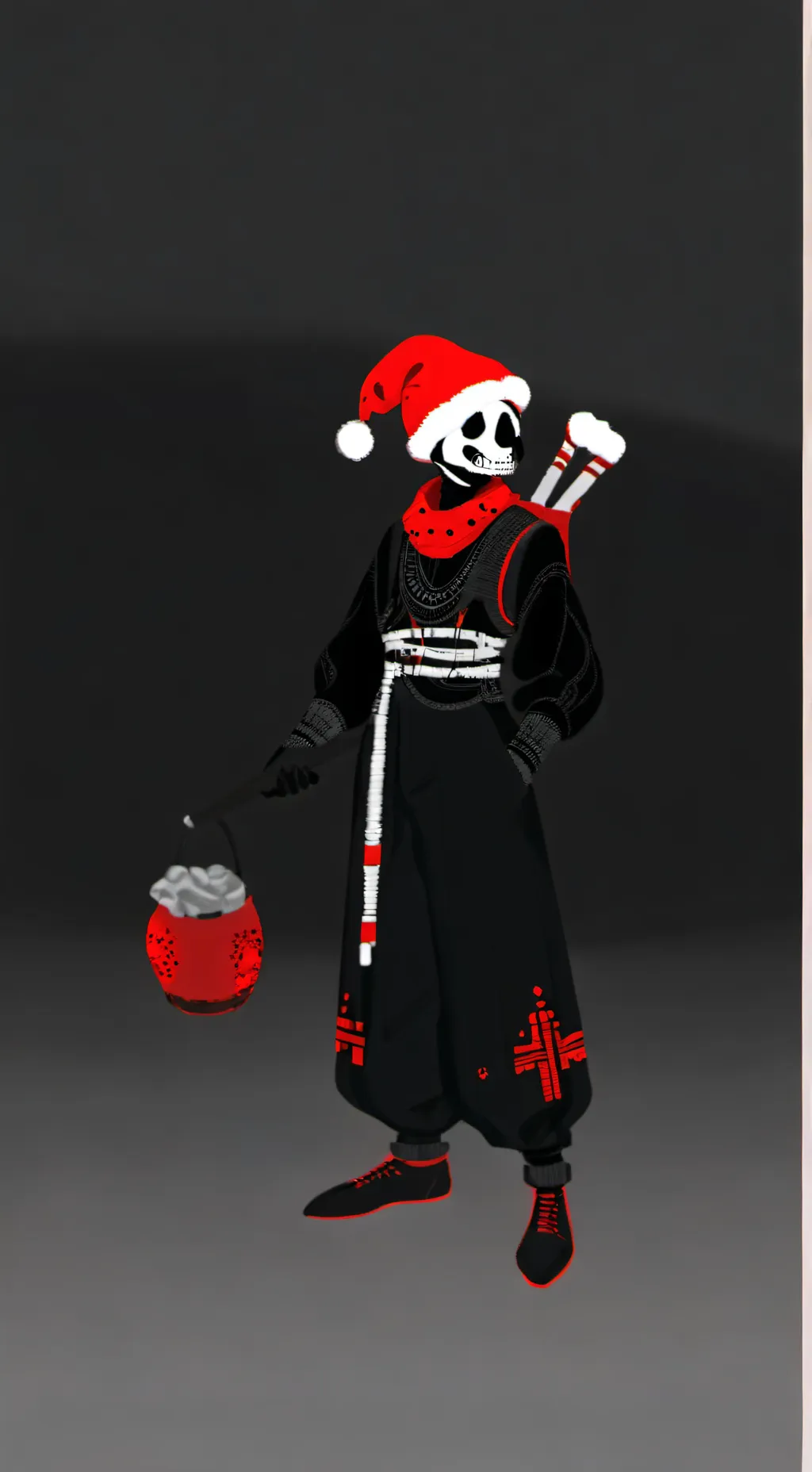 ai character: Crimson background