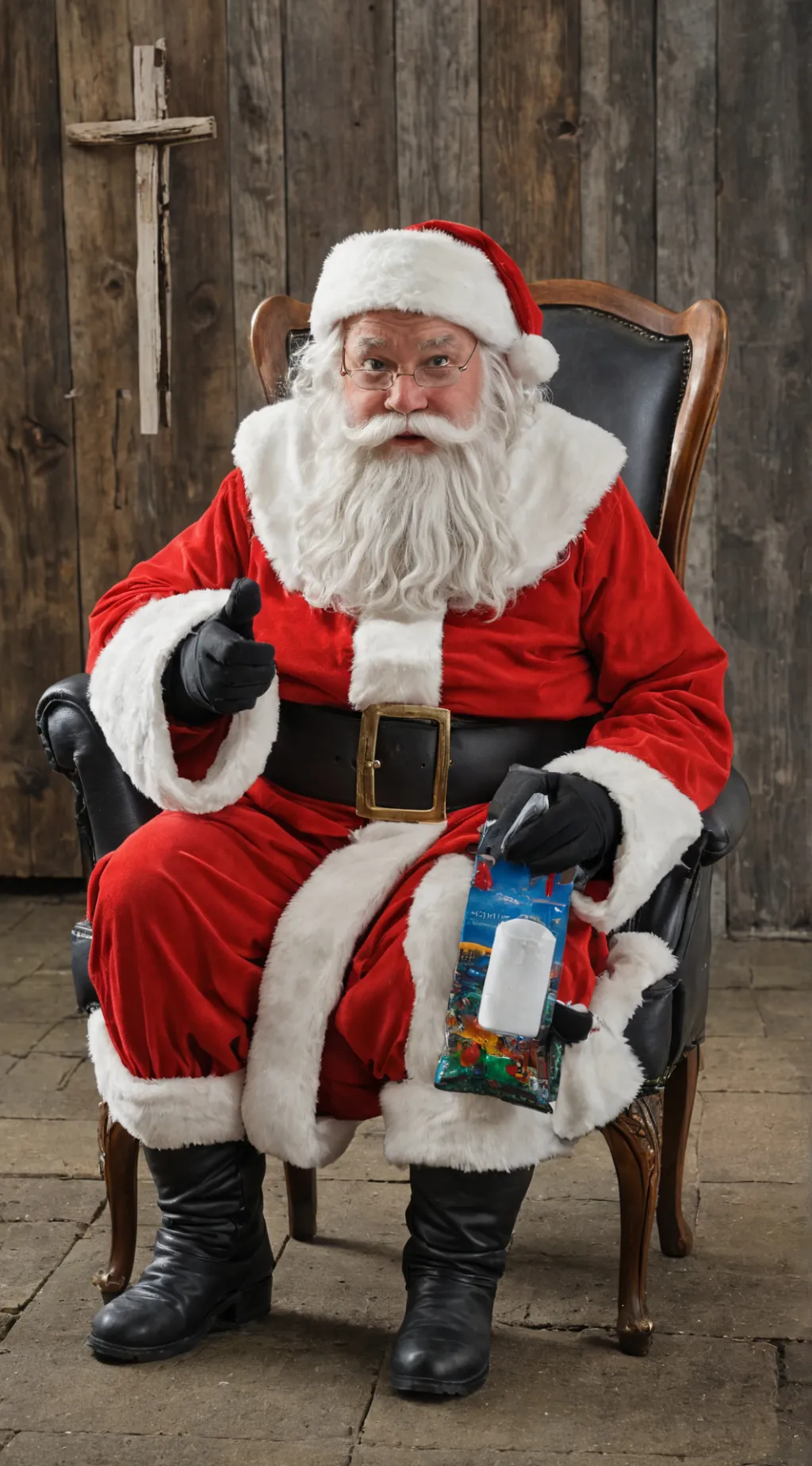 ai character: Santa hohoho background