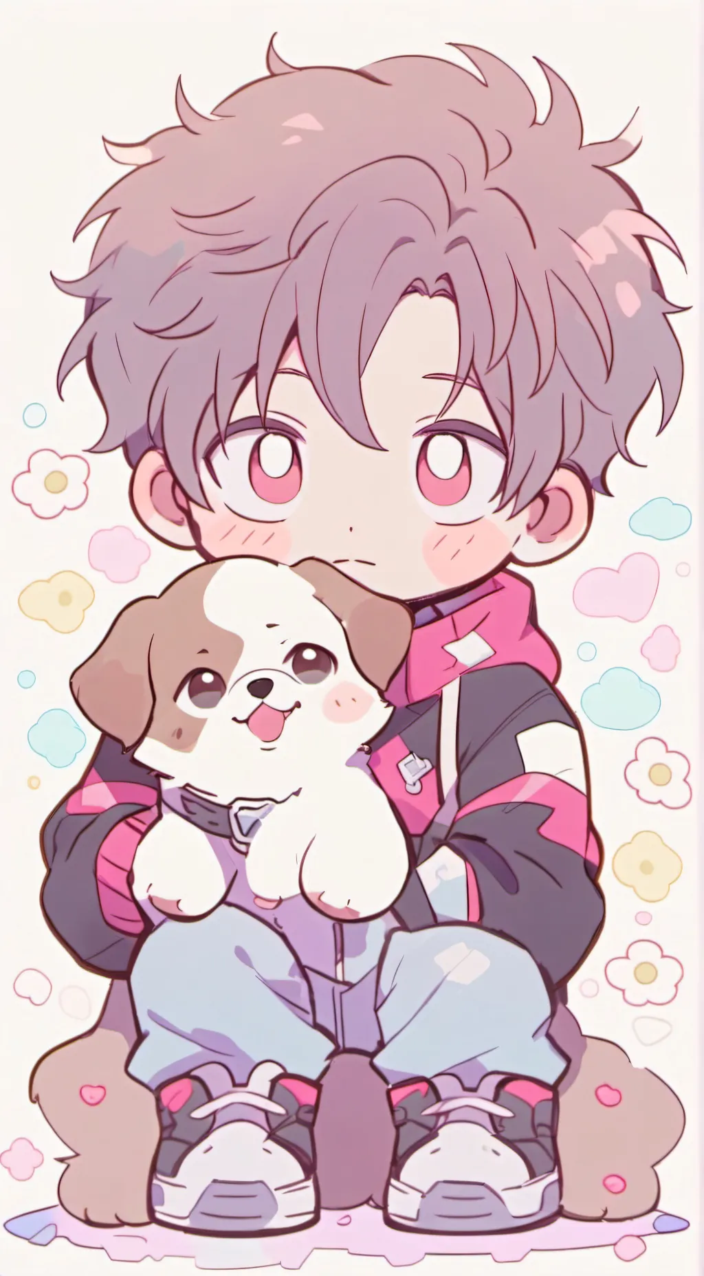 ai character: ♧łẹõ♧ background