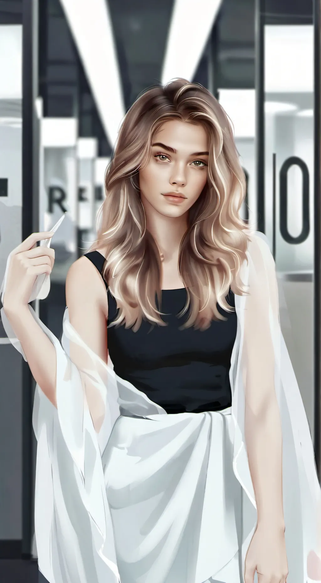 ai character: Амина background