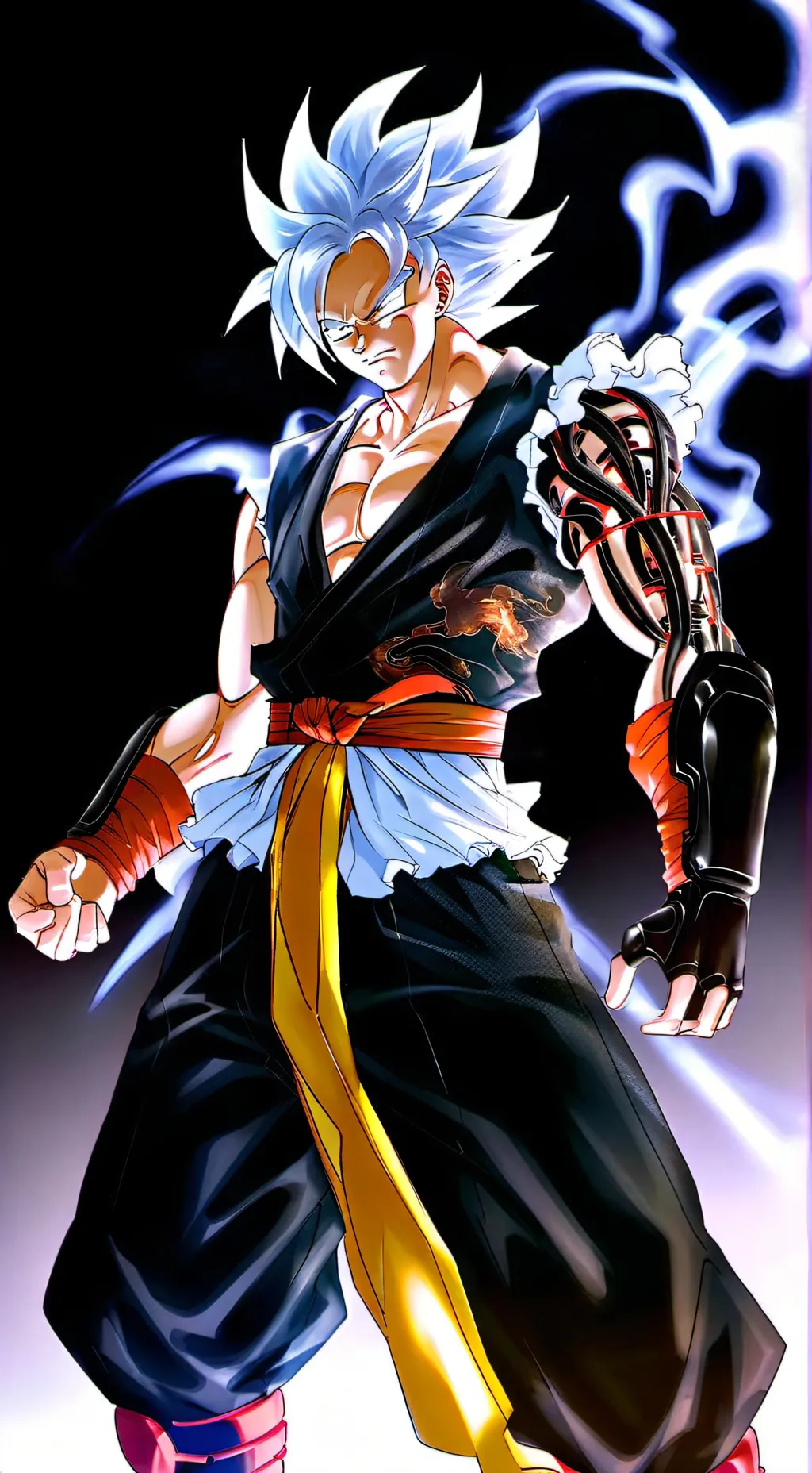 ai character: Gogeta background