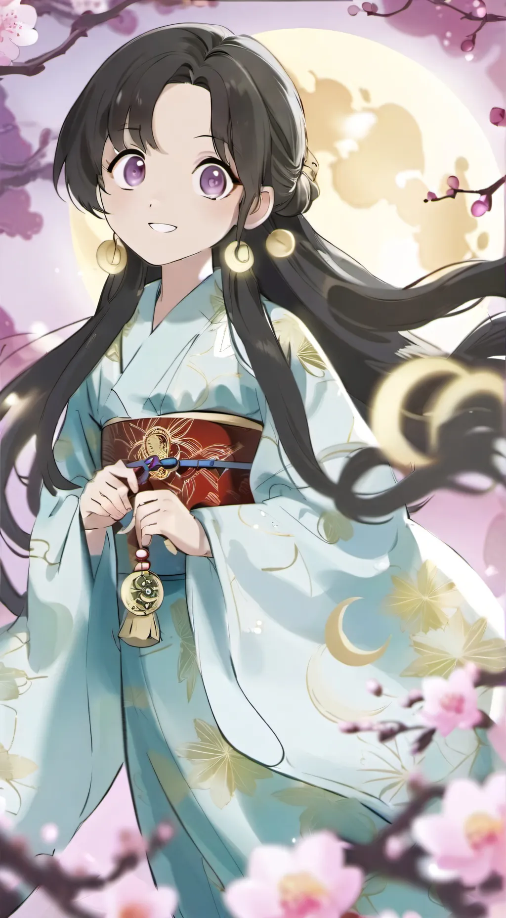 ai character: Luna☽ background