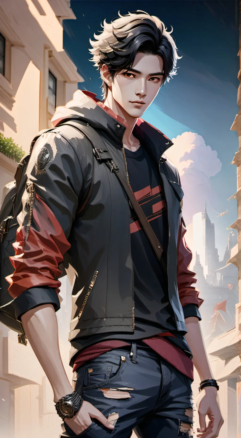 ai character: Aaron from PDH background