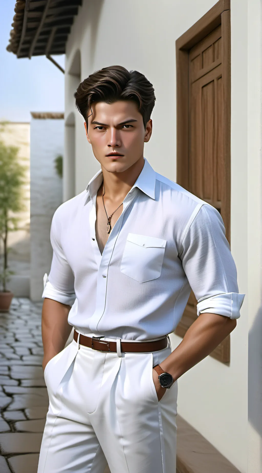 ai character: Макс background