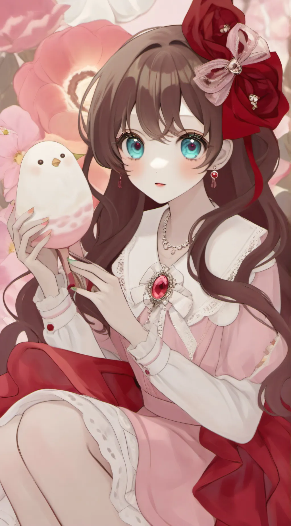 ai character: lily girl  background