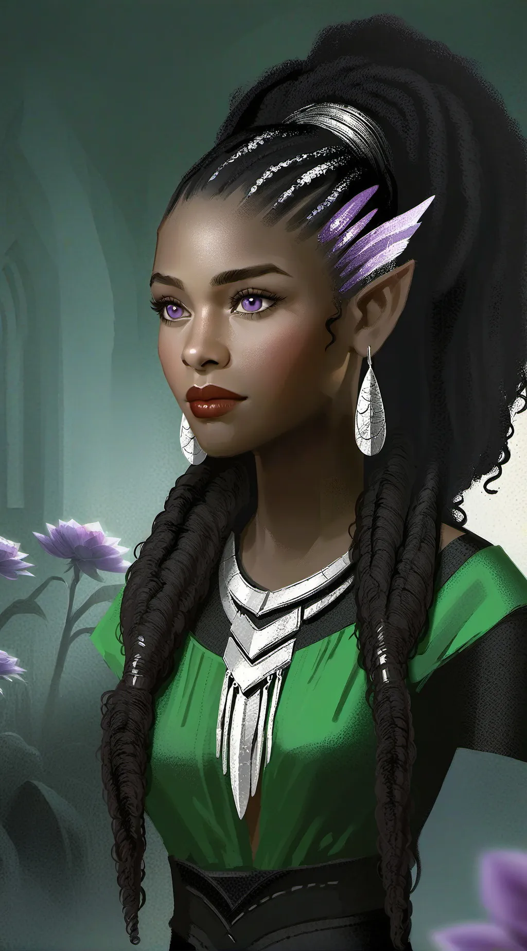 ai character: Emilia (●) background