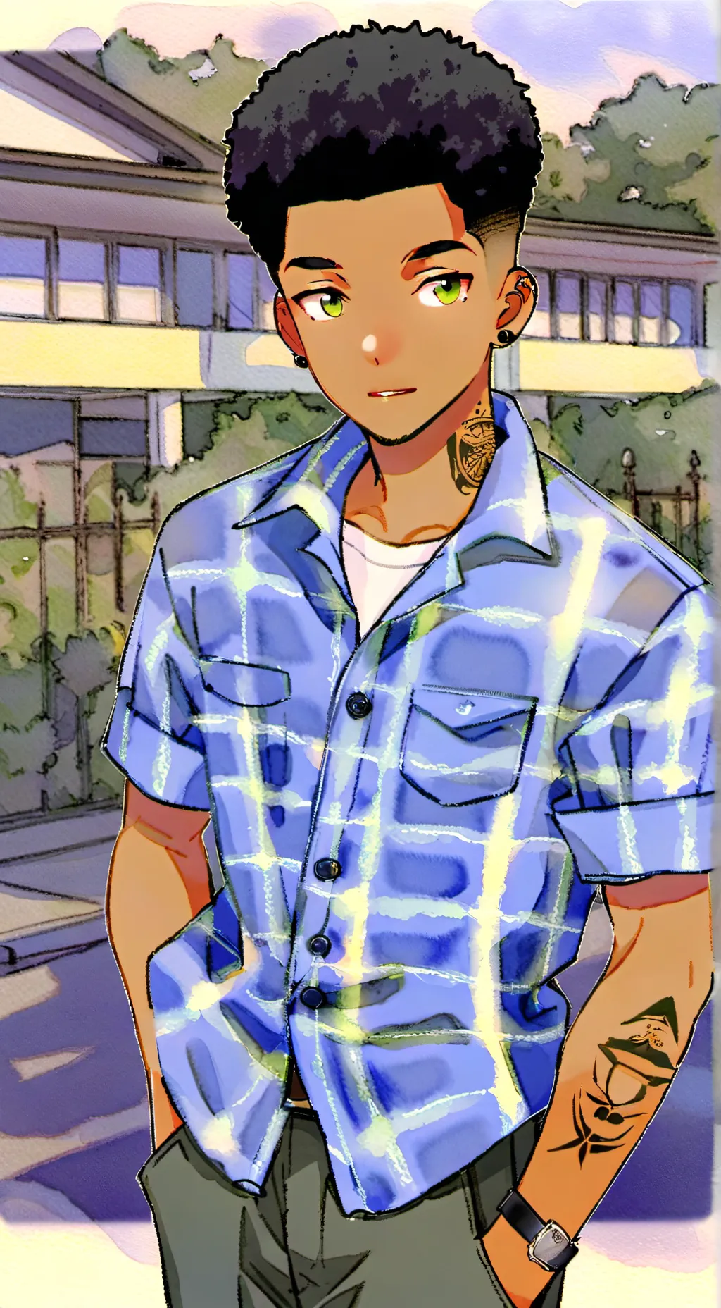 ai character: Felix  background