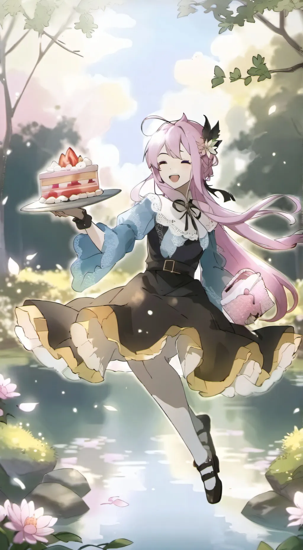 ai character: silver fox background