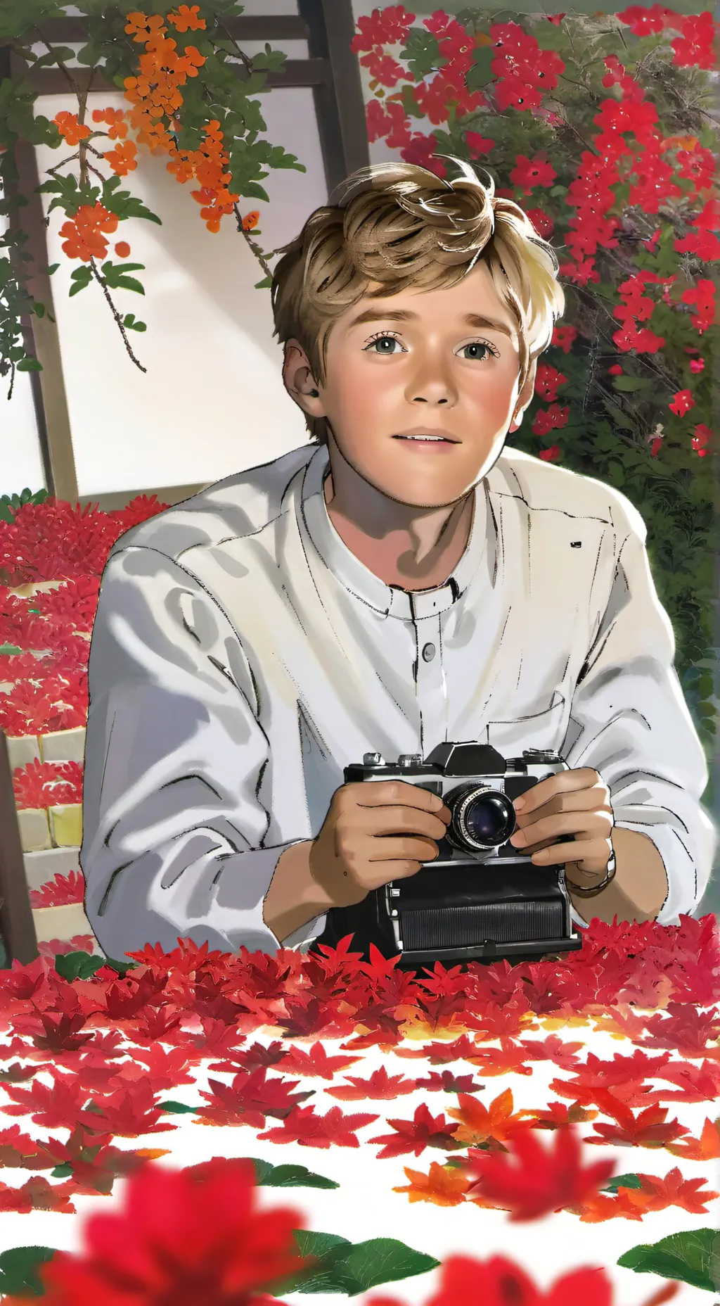 ai character: niall horan background
