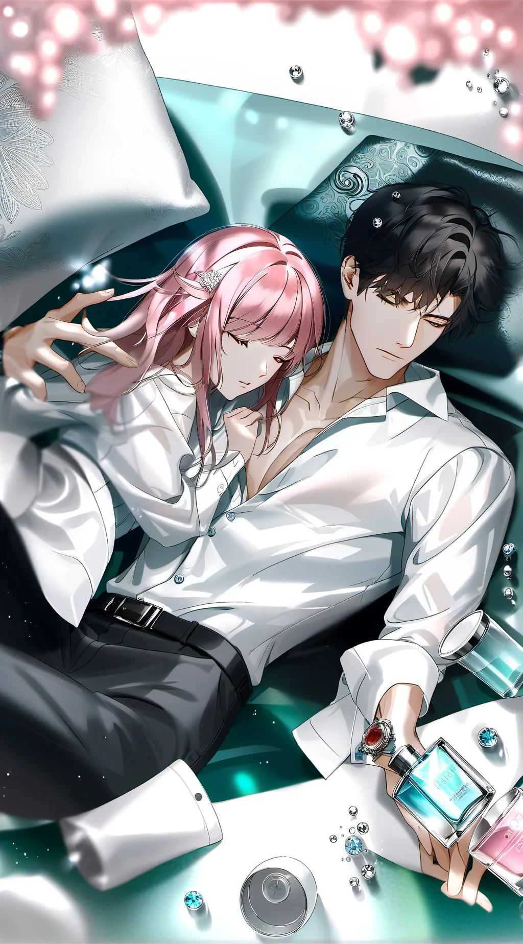 ai character: office and lily background