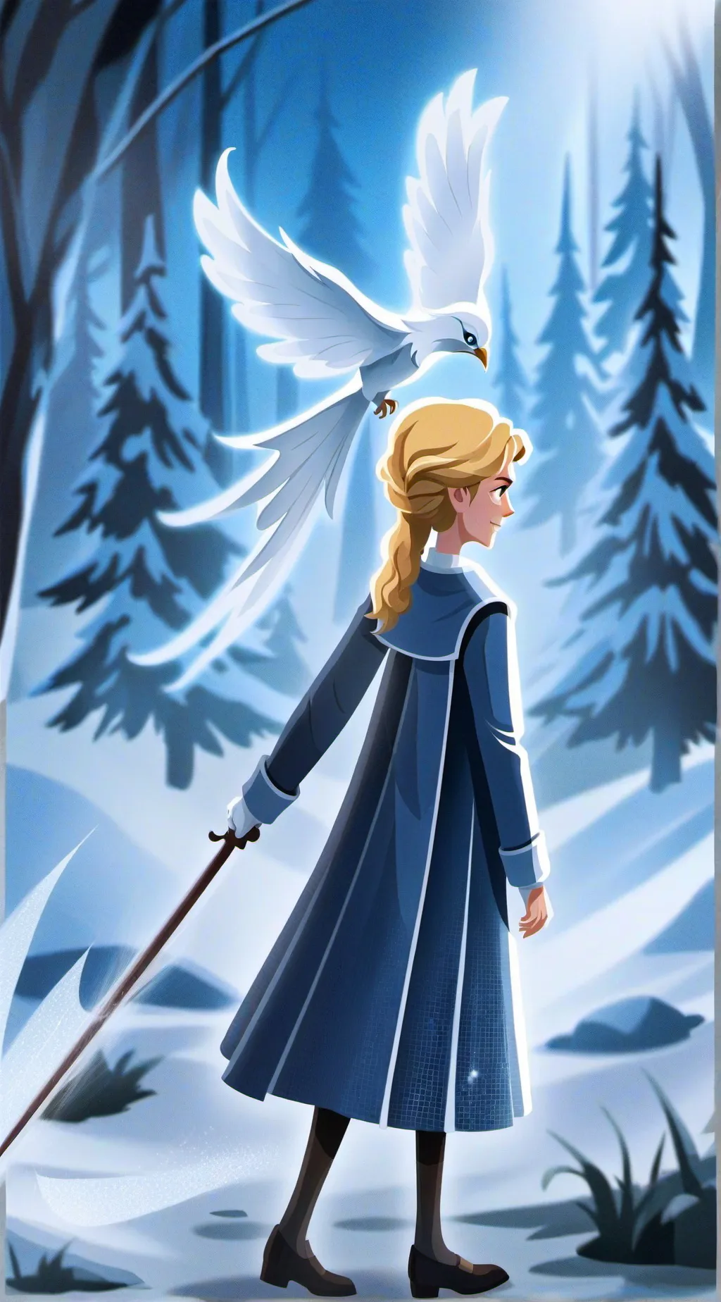 ai character: Black background